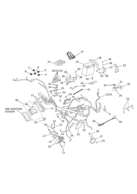 Diagram Electrical Equipment for your 2012 Triumph Speedmaster   