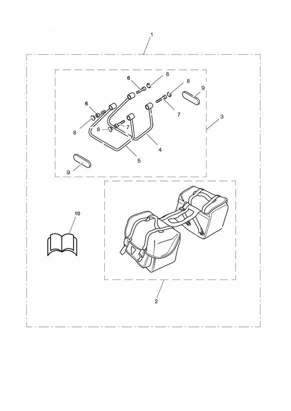 Diagram Pannier Kit, Soft, Type B for your Triumph Speedmaster  