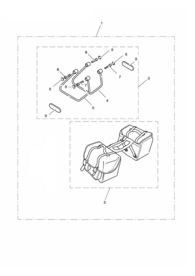 Diagram Pannier Kit, Soft, Type B for your Triumph Speedmaster  