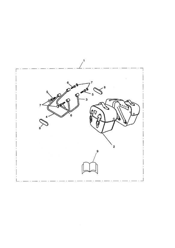 Diagram Saddlebag, Large, Kit for your 2007 Triumph Speedmaster CARBS  