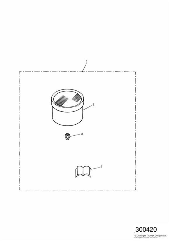 Diagram Analogue Clock Kit for your 2007 Triumph Speedmaster CARBS  