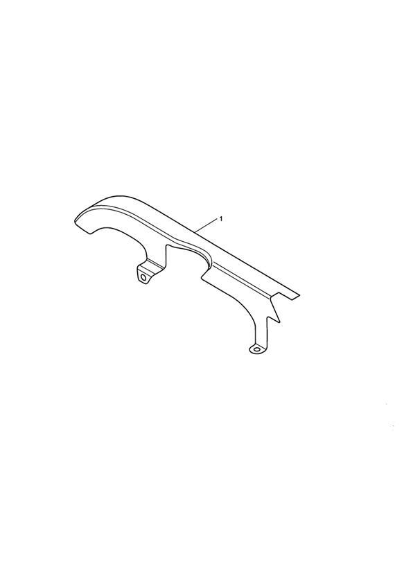 Diagram Number Plate Bracket, Chrome for your Triumph