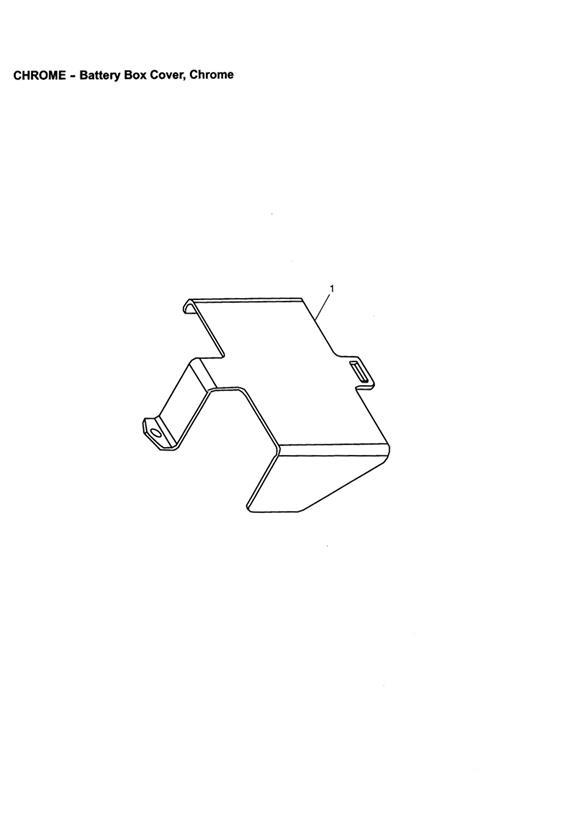 Full size assembly image of Battery Box Cover, Chrome (1/1)