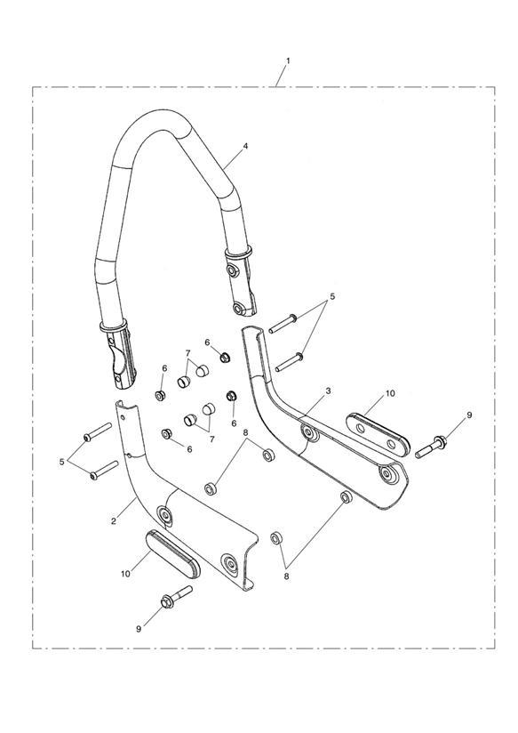 Diagram Passenger Backrest Kit for your Triumph Speedmaster  