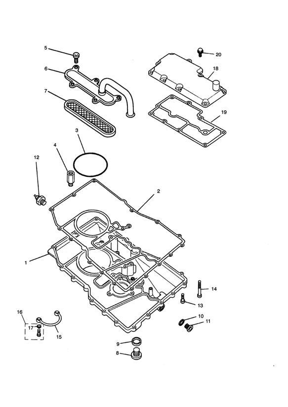 Diagram Sump for your 2011 Triumph Bonneville  from VIN 380777/ SE 