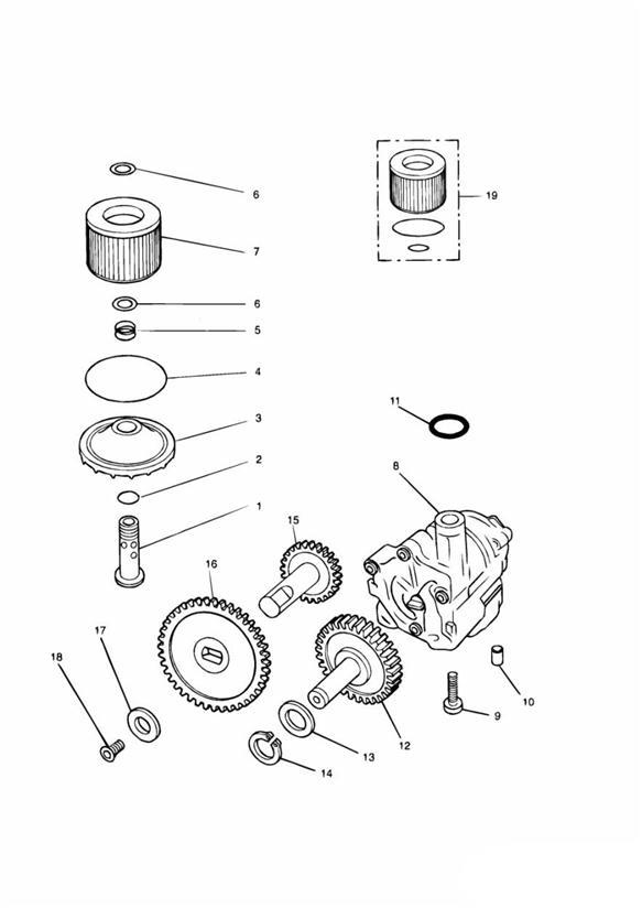 Diagram Lubrication System for your 2011 Triumph Scrambler  EFI 