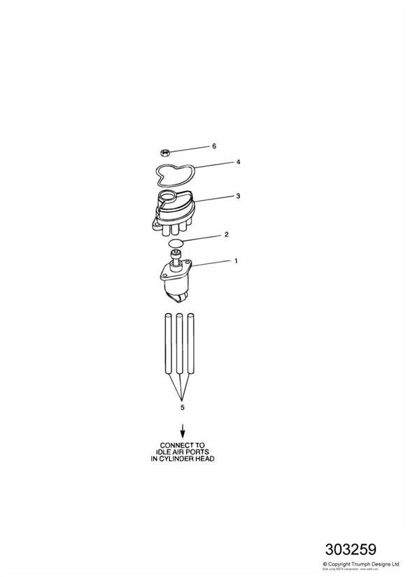 Diagram Idle Speed Control for your 2004 Triumph Sprint  RS 139277 > 