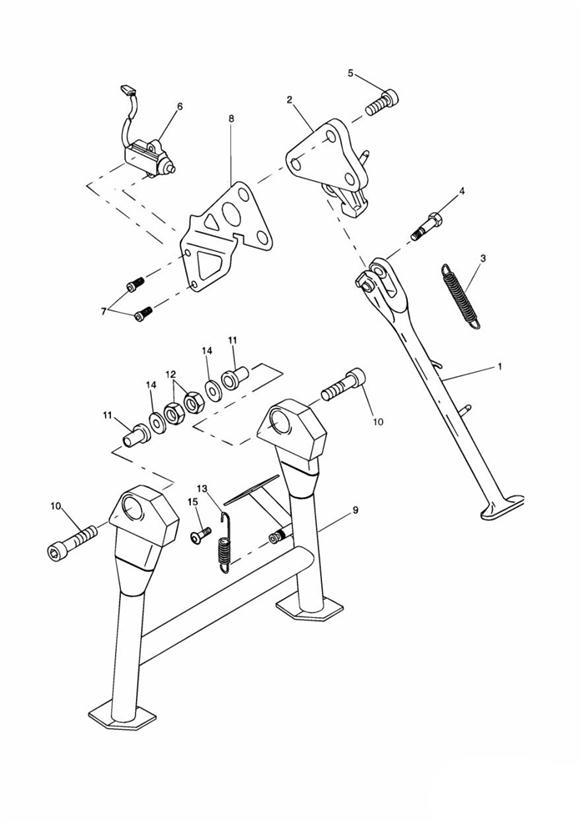 Diagram Side Stand for your Triumph Sprint  