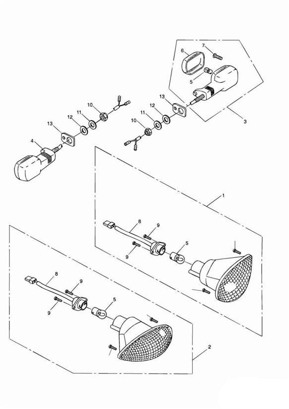 Diagram Indicators for your 2020 Triumph Sprint  ST 139277 > 208166 