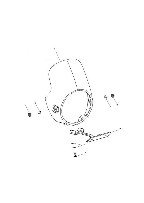 Diagram Flyscreen - Special Editon & 611148 > **See Tech News 149** N/A to Thruxton Ace for your 2015 Triumph Thruxton  900 EFI 