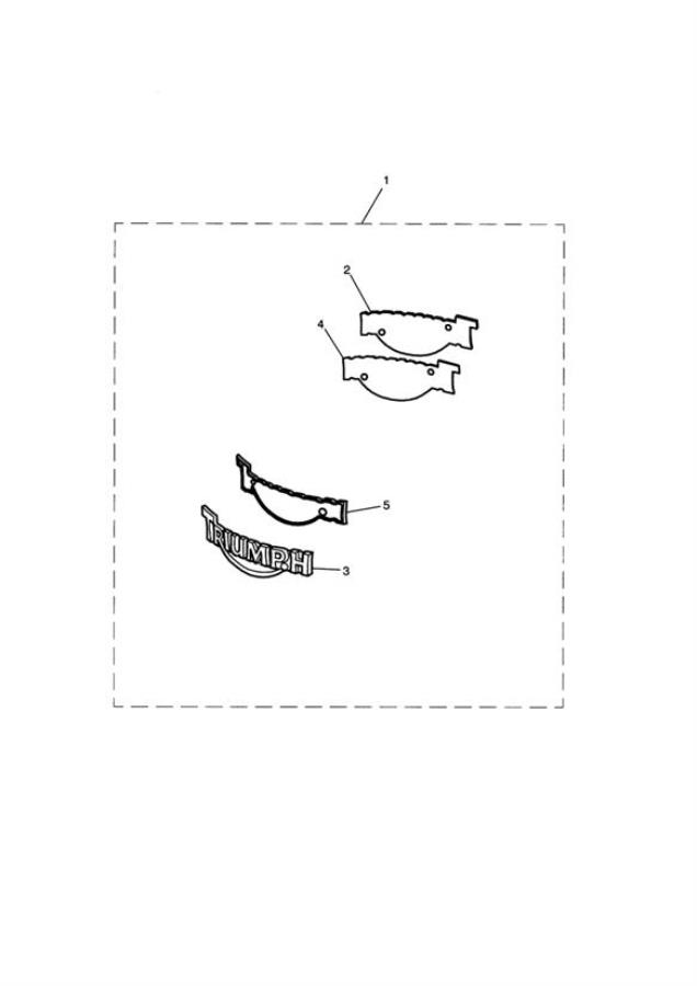 Full size assembly image of Tank Badge Kit, Cast (1/1)
