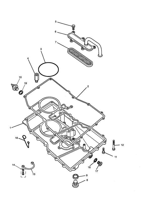 Diagram Sump for your 2011 Triumph Bonneville  from VIN 380777/ SE 