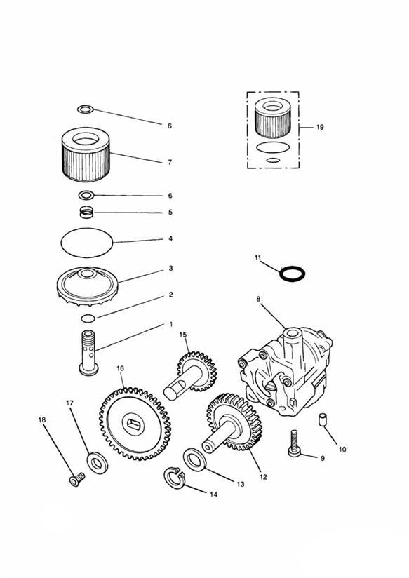 Diagram Lubrication System for your 2003 Triumph Thunderbird  Standard 