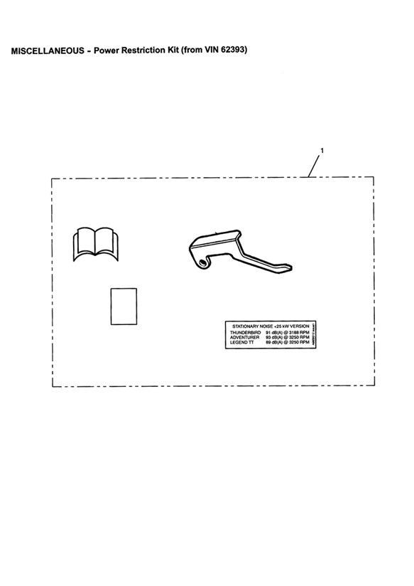 Full size assembly image of Power Restriction Kit (from VIN 62393) (1/1)