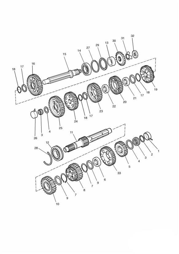 Diagram Transmission + Engine No.107968 (Except Engine No`s 107940 & 107949) for your Triumph