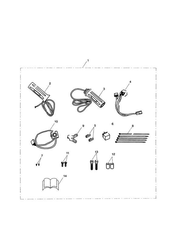 Diagram Heated Grip Kit for your 2006 Triumph Bonneville   