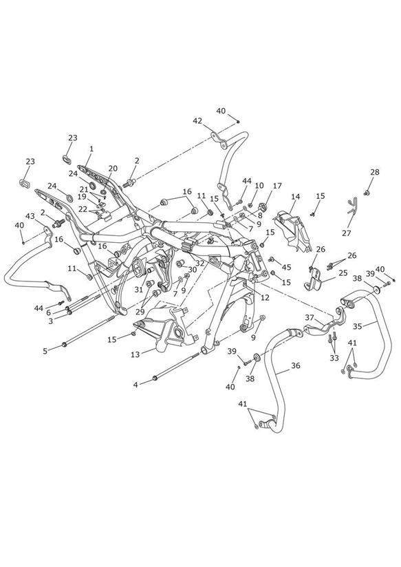 Diagram Main Frame & Fittings for your Triumph Bonneville Bobber  