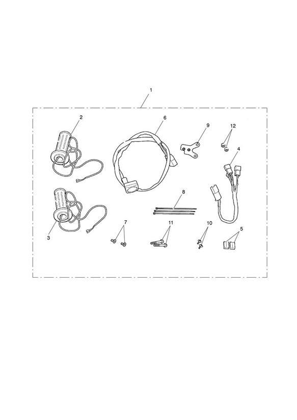 Diagram Heated Grip Kit for your 2006 Triumph Bonneville   