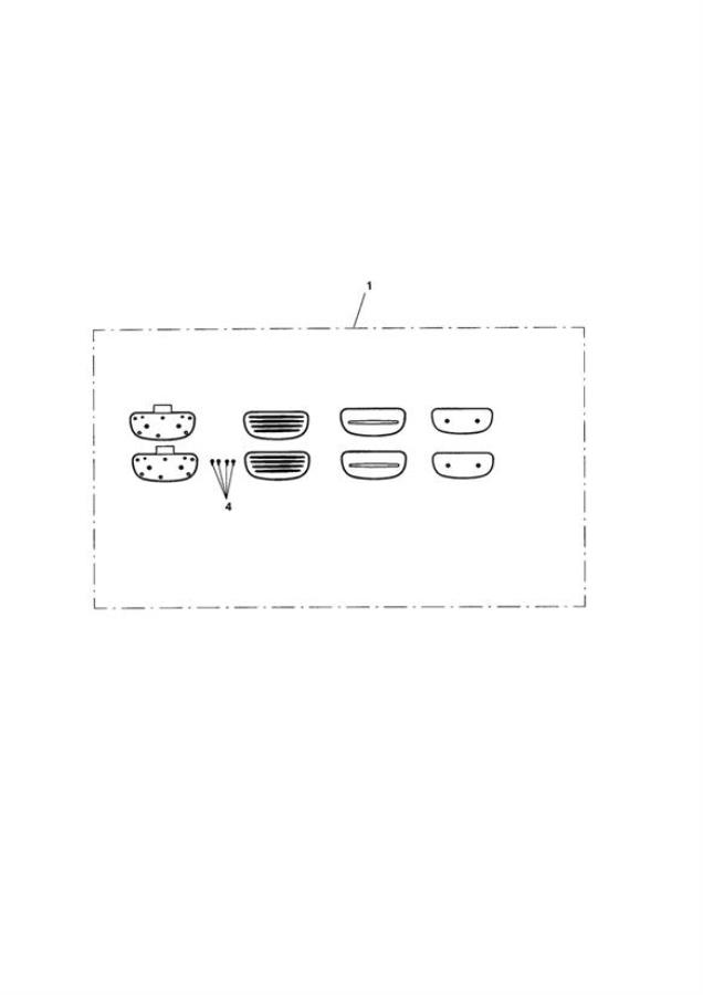 Diagram Passenger Footboard Kit, Chrome Insert for your 2008 Triumph Speedmaster EFI  
