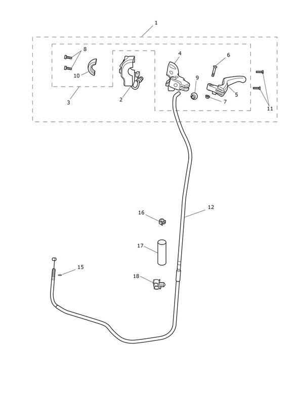 Diagram Clutch Controls & Switches for your 2007 Triumph Bonneville  from VIN 380777/ SE 