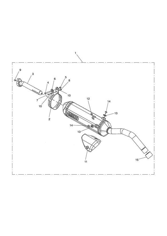 Diagram Silencer, Slip-on, Arrow for your Triumph Tiger  