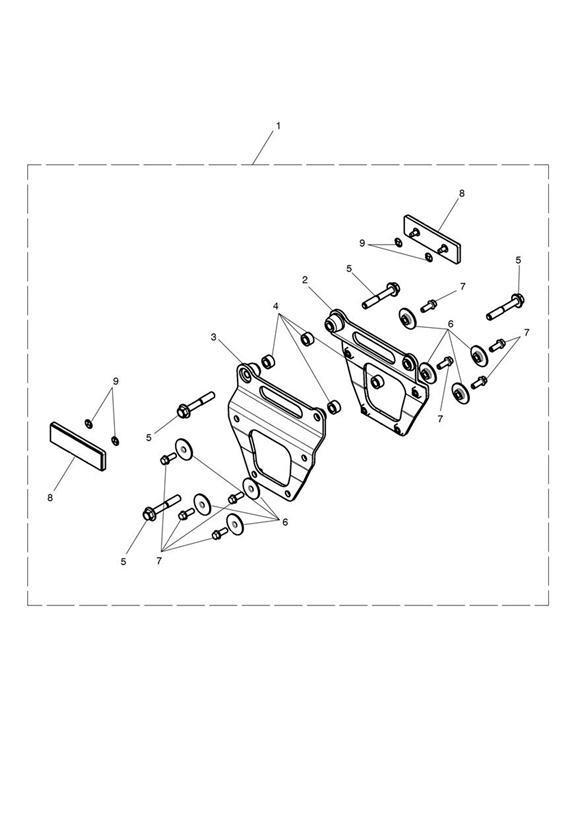 Diagram Pannier Mounting Kit for your 2017 Triumph Speedmaster   