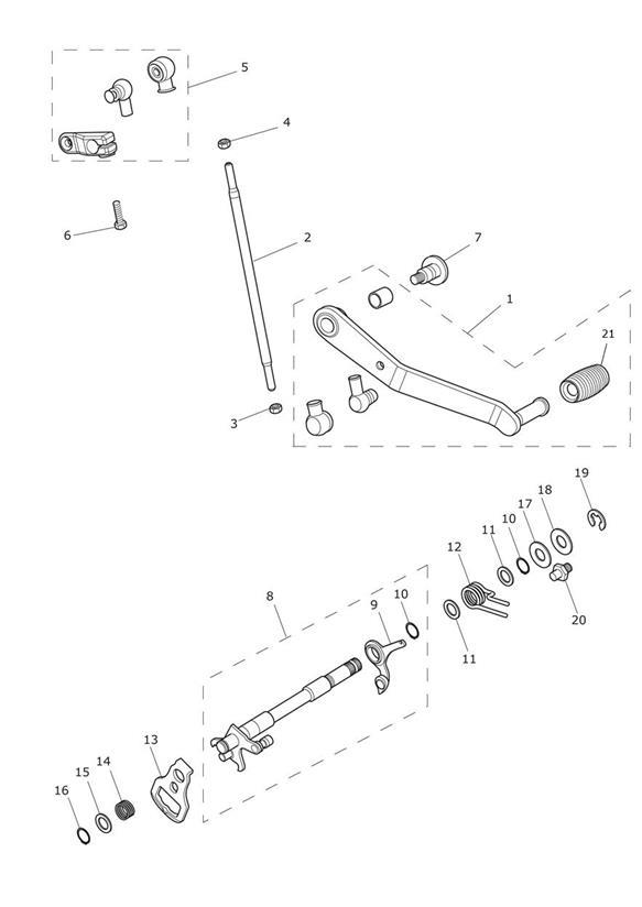 Diagram Gear Change Mechanism for your Triumph