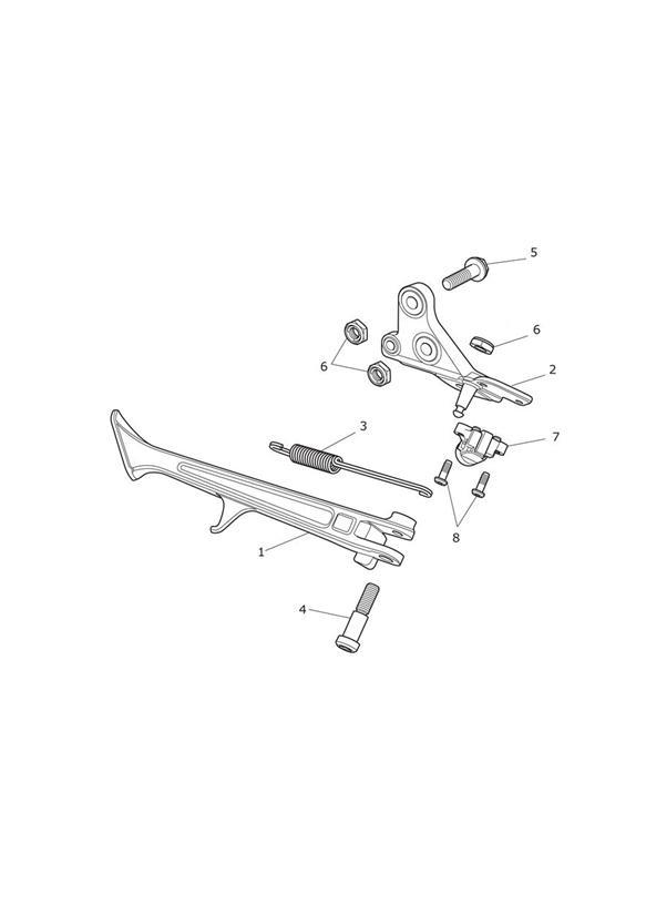 Diagram Sidestand for your 2013 Triumph Tiger  XRx 