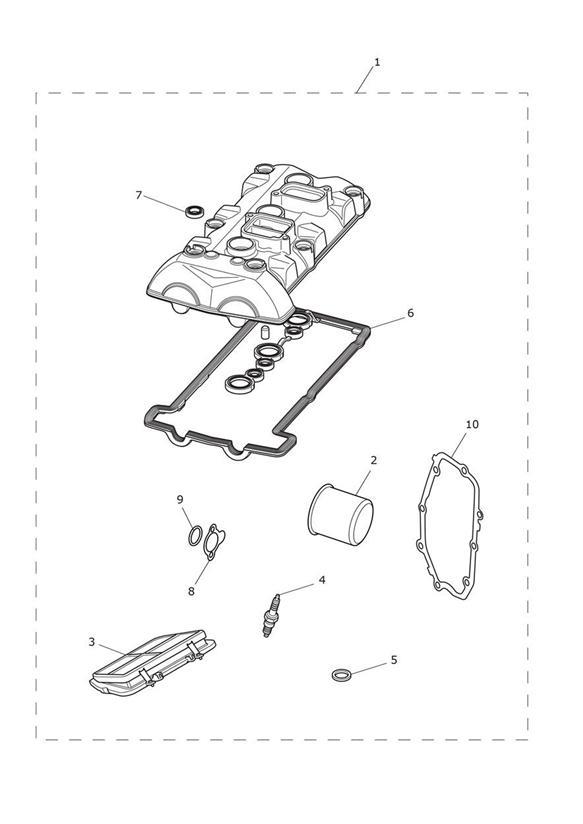 Diagram Engine Service Kit for your 2014 Triumph Tiger 800XC  