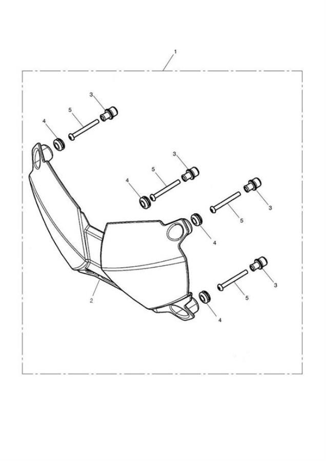 Diagram Headlight Protector Kit for your 2014 Triumph Daytona 675 up to VIN 381274  