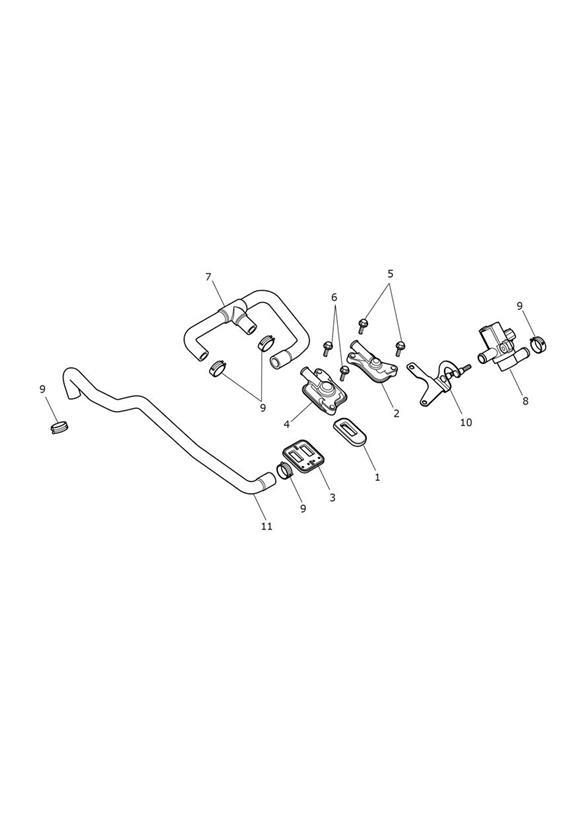 Diagram Emissions Control for your 2015 Triumph Tiger XC  