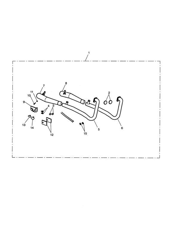 Diagram Exhaust System Assy, Arrow 2:2 for your 2007 Triumph Bonneville  from VIN 380777/ SE 