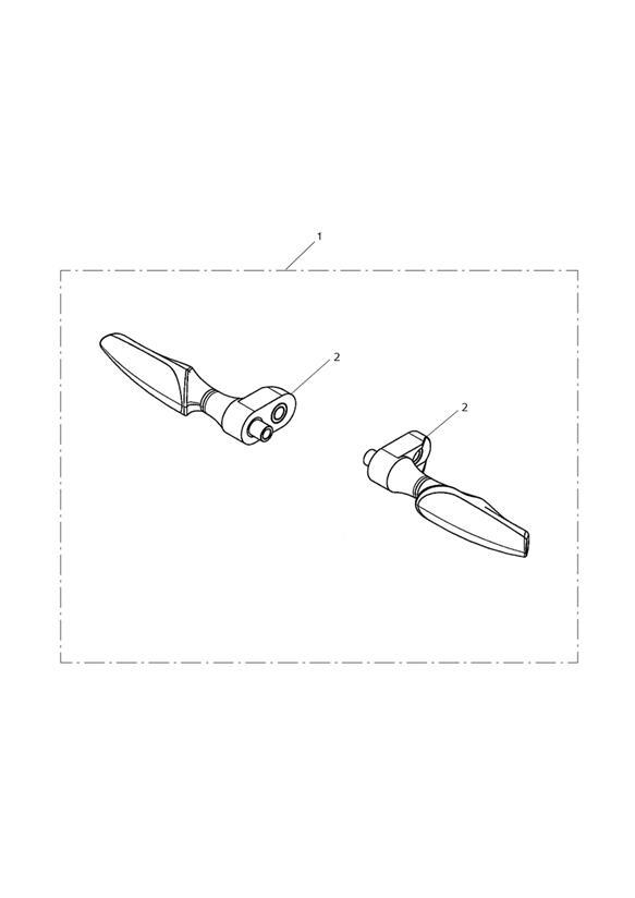 Full size assembly image of Indicator, LED, Blk Gloss, Kit (1/1)