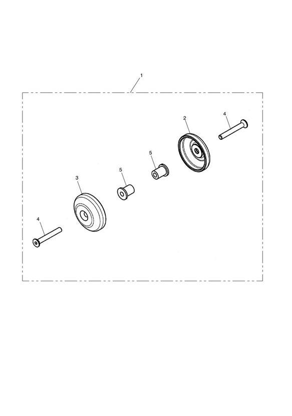 Full size assembly image of Swing Arm Pivot Cover Kit, Silver (1/1)