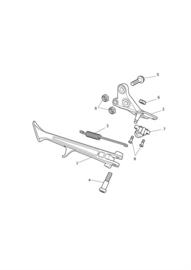 Diagram Sidestand for your 2020 Triumph Tiger  XRT 