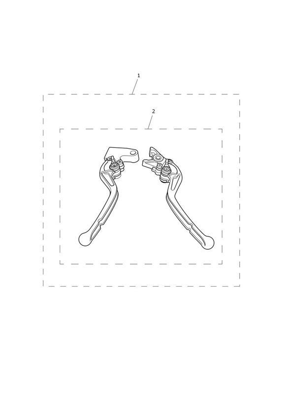 Diagram BUNDLES - Lever Kit, Adj, Std, Long - All Except US, CA, BR & IN for your 2014 Triumph Tiger 800XC  