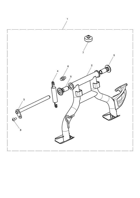 Diagram Centrestand Kit for your 2017 Triumph Thruxton  1200 R 