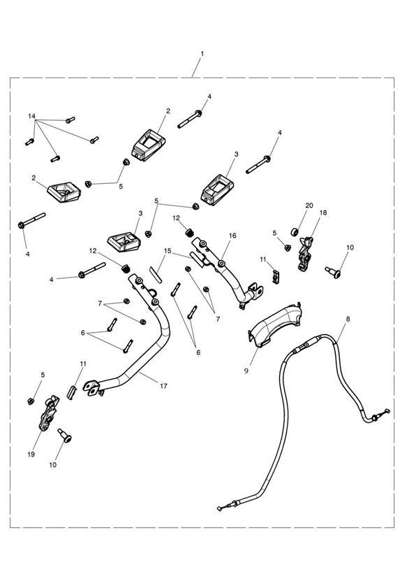 Diagram Mounting Kit, Pannier for your 1997 Triumph Tiger   