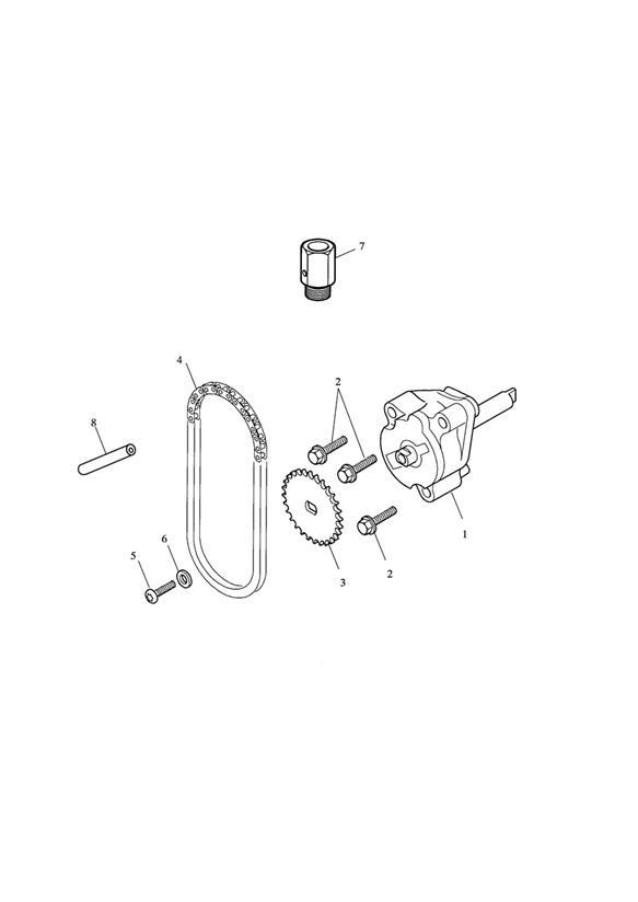 Diagram Oil Pump & Drive for your 2012 Triumph Speed Triple  R - 735337 > 
