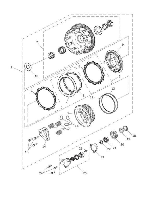 Diagram Clutch for your 2015 Triumph Tiger  EXPLORER XR 