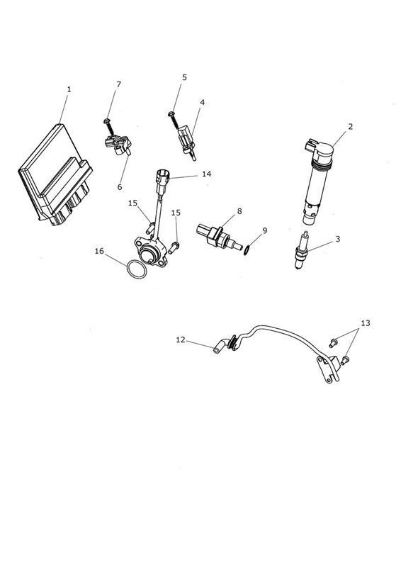 Diagram Engine Management System for your 2015 Triumph Tiger  EXPLORER XR 