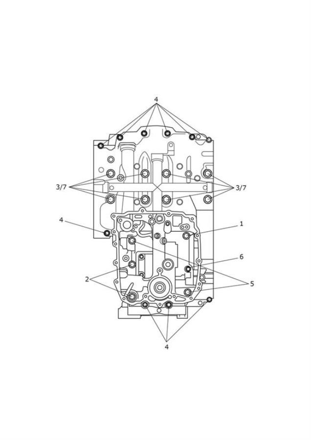 Diagram Crankcase Bolts for your 2019 Triumph Bonneville   