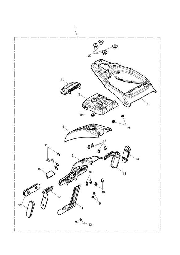 Diagram Fender Removal Kit for your Triumph