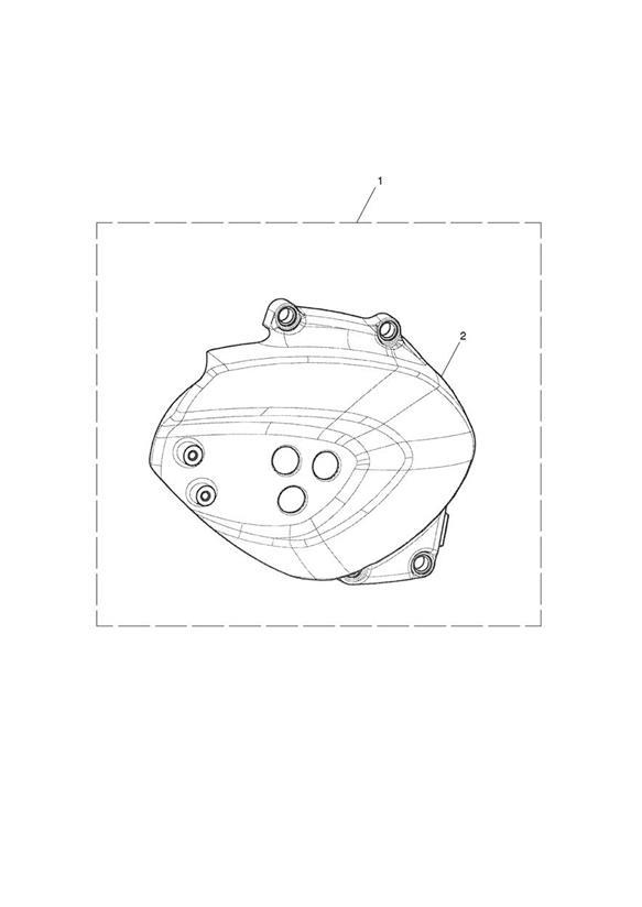 Full size assembly image of Sprocket Cover, Chrome (1/1)