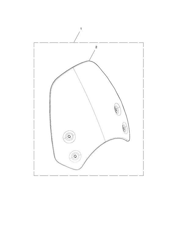 Diagram Screen, Tall, Clear for your 2021 Triumph Bonneville Speedmaster   