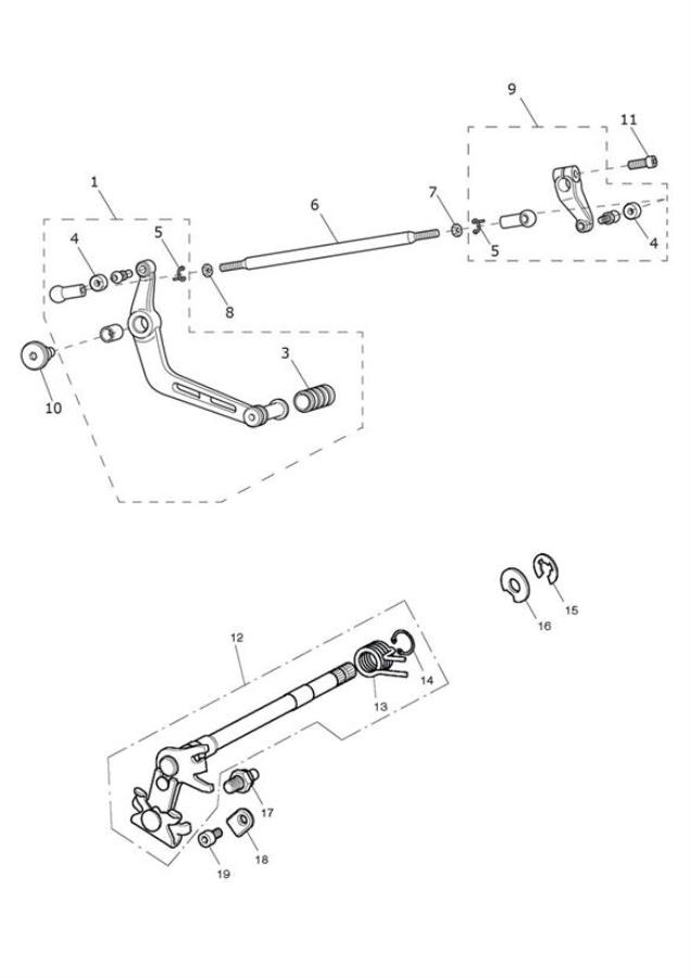 Diagram Gear Change Mechanism for your Triumph Street Triple  