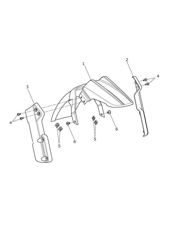 Full size assembly image of Front Mudguard (1/1)
