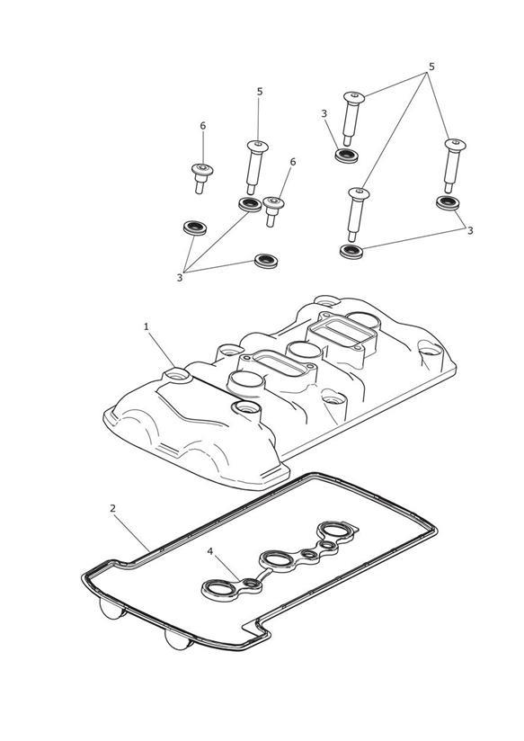 Diagram Cam Cover for your 2012 Triumph Speed Triple   