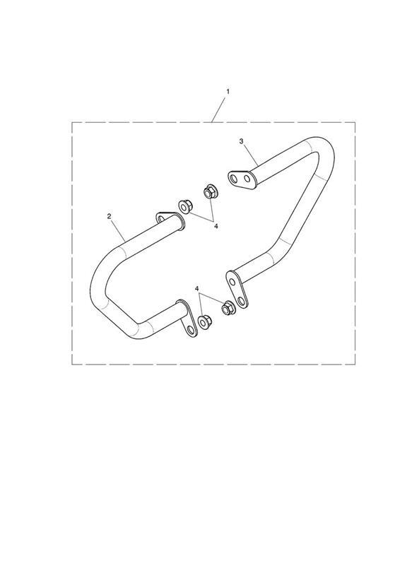 Diagram Dresser Bar Kit, Chrome for your Triumph