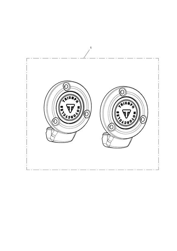 Full size assembly image of TPS Cover, Chrome (1/1)